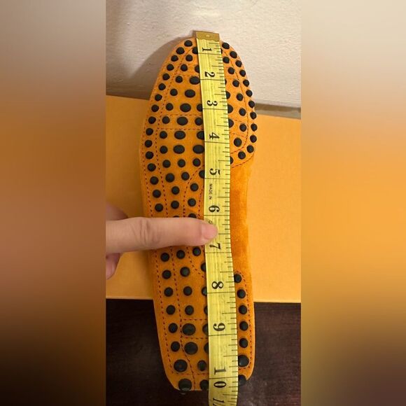 Tod's Men's Orange Suede slip-on Loafers size EU 38 - US 5,5 new in box - Picture 15 of 15